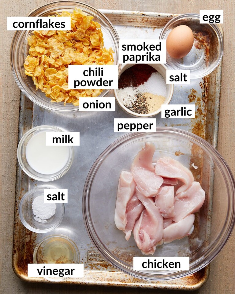 Crispy Air Fryer Cornflake Chicken Bites with Bri