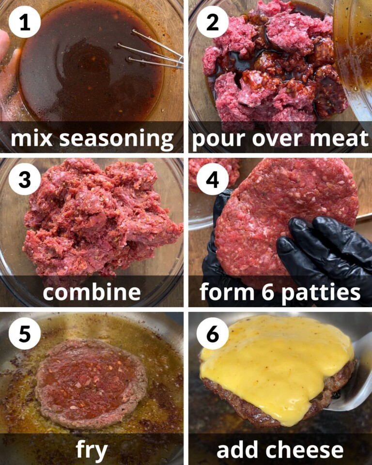 Hamburger Patty Recipe (Grill or Stovetop) Bites with Bri