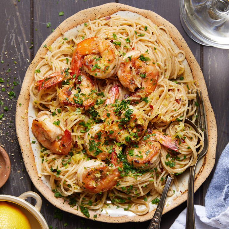 Easy Shrimp Scampi Recipe Without Wine Bites with Bri