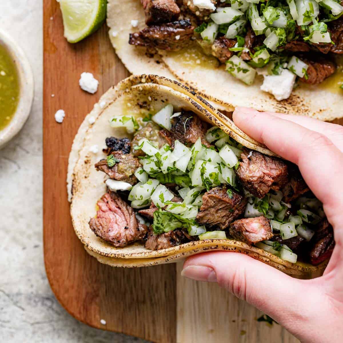 Steak taco outlet marinade