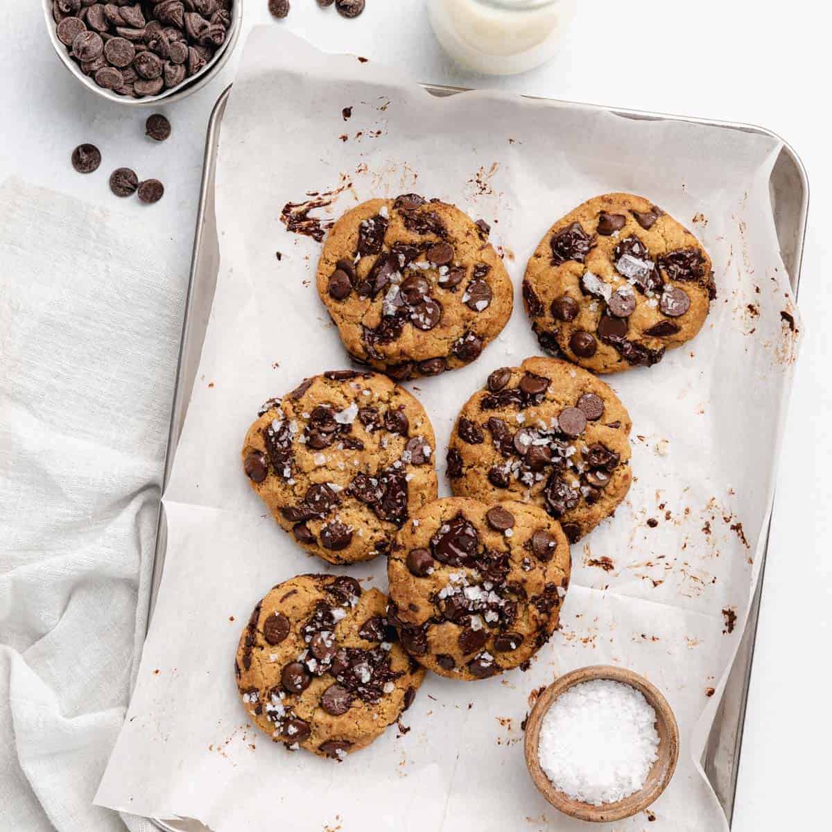 Small Batch Chocolate Chip Cookies (Brown Butter) Bites with Bri