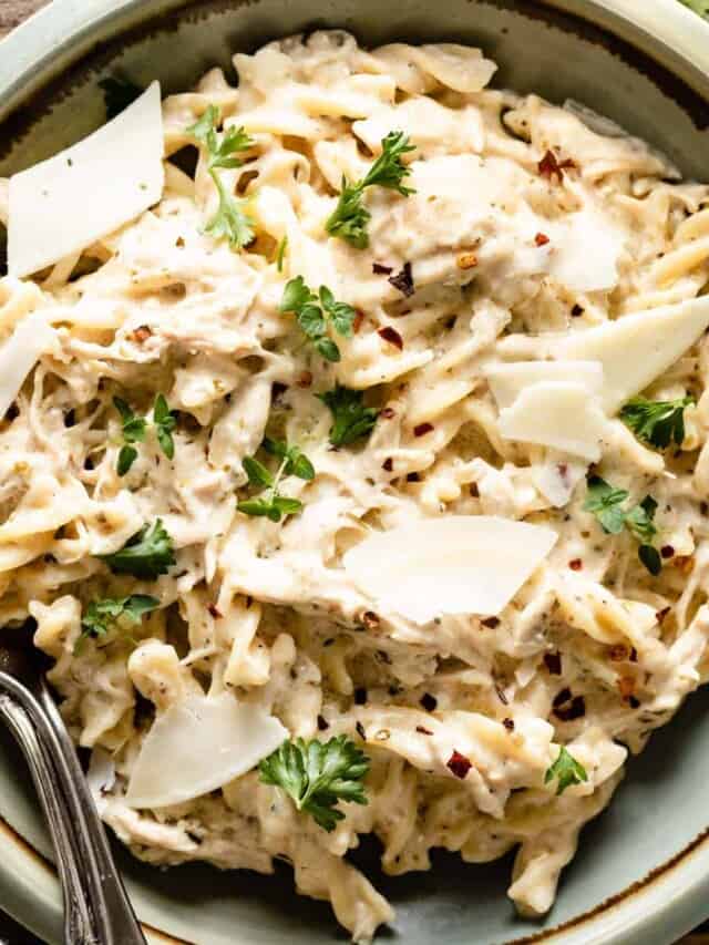 Olive Garden Chicken Crock Pot Recipe Bites with Bri