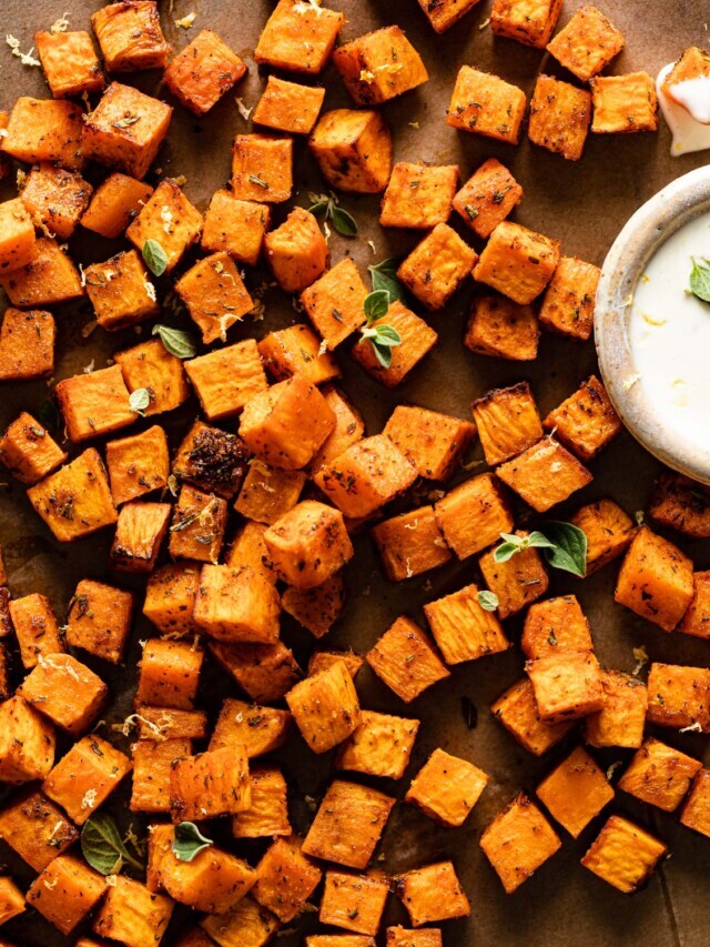 Air Fryer Sweet Potato Cubes