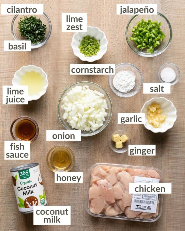 Thai Coconut Lime Chicken Bites with Bri