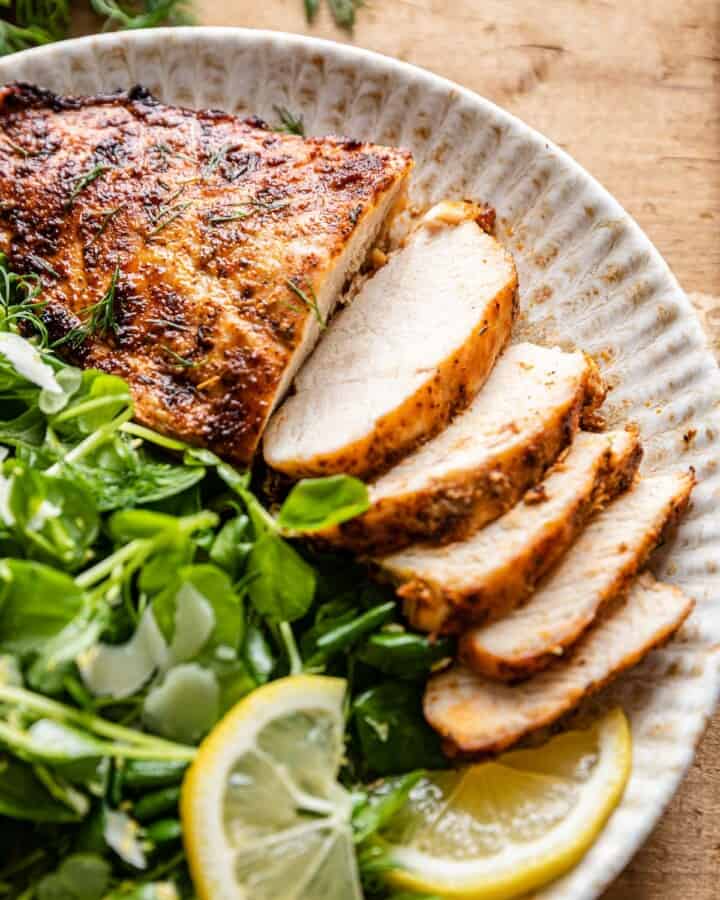 Air Fryer Frozen Chicken Breasts (Boneless Skinless) Bites with Bri