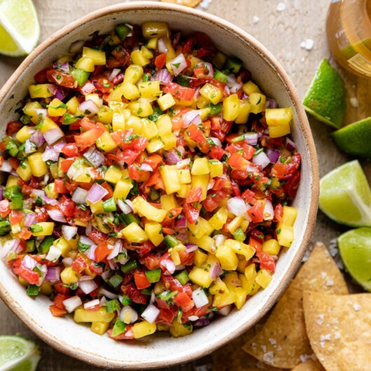 Mango Pico de Gallo Bites with Bri