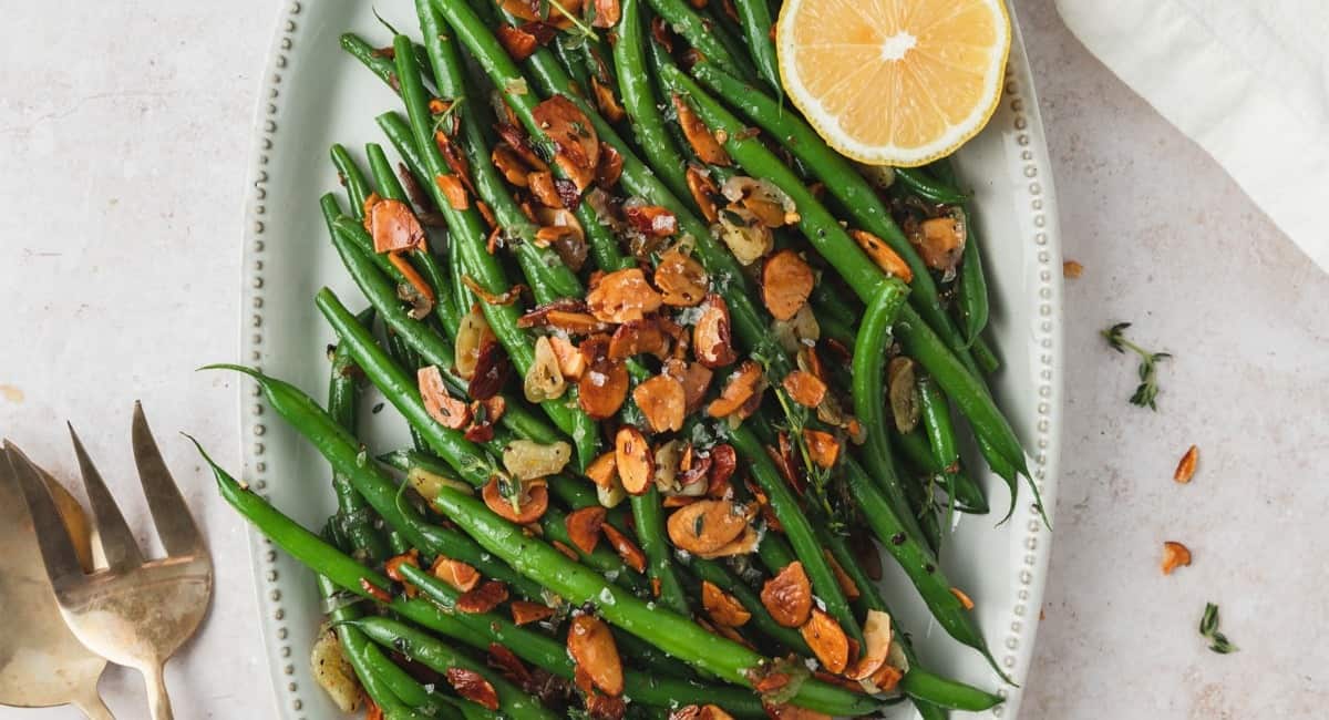 green beans almondine