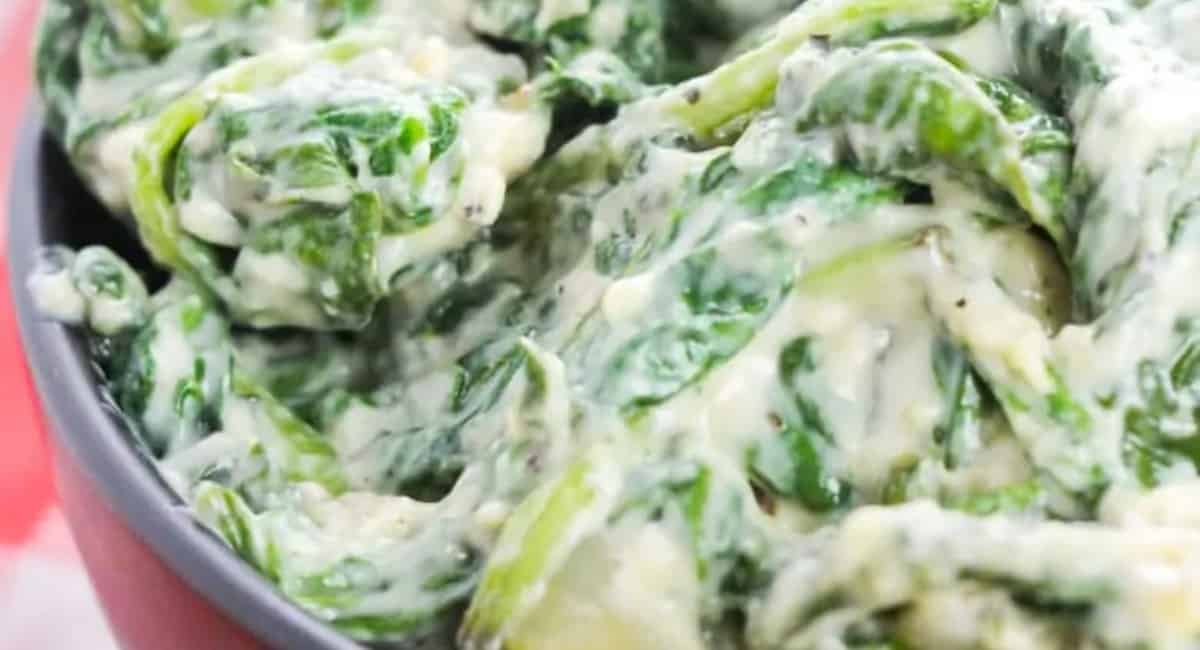 creamed spinach