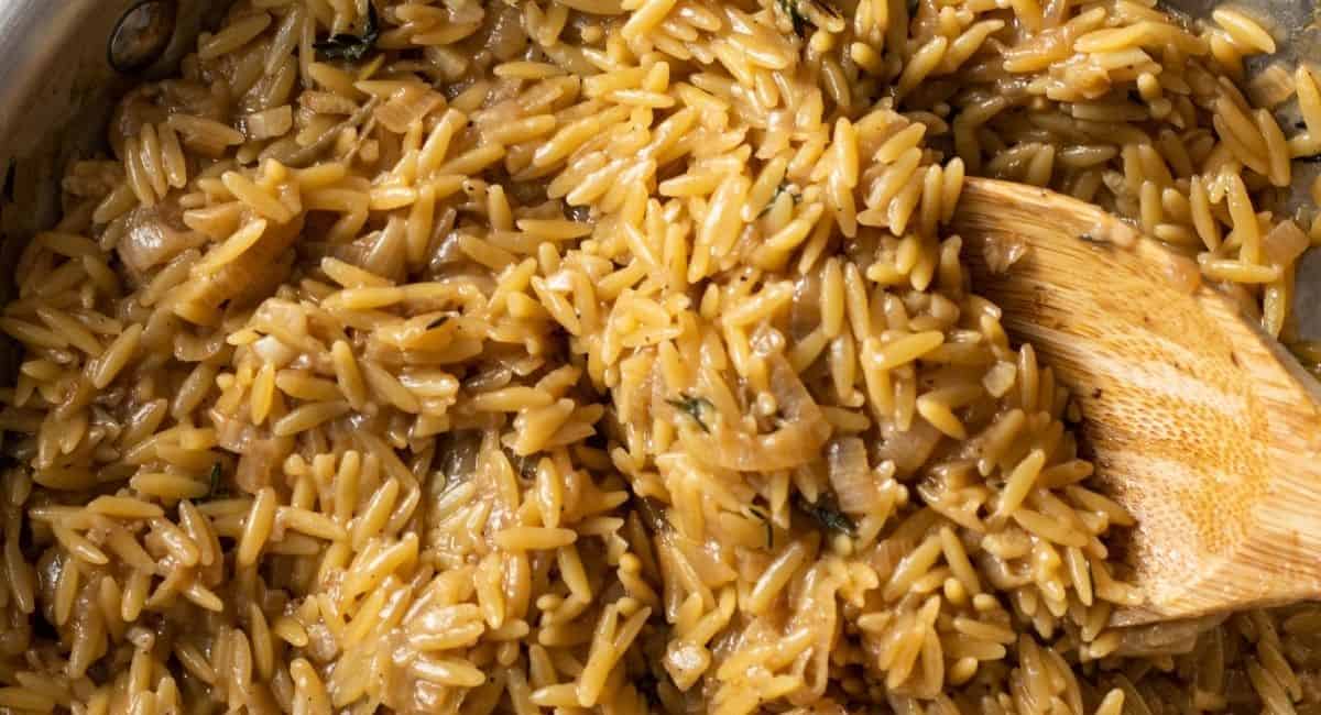 garlic parmesan orzo