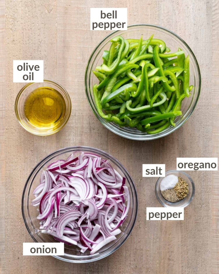 Fajita Veggies (Chipotle) Bites with Bri