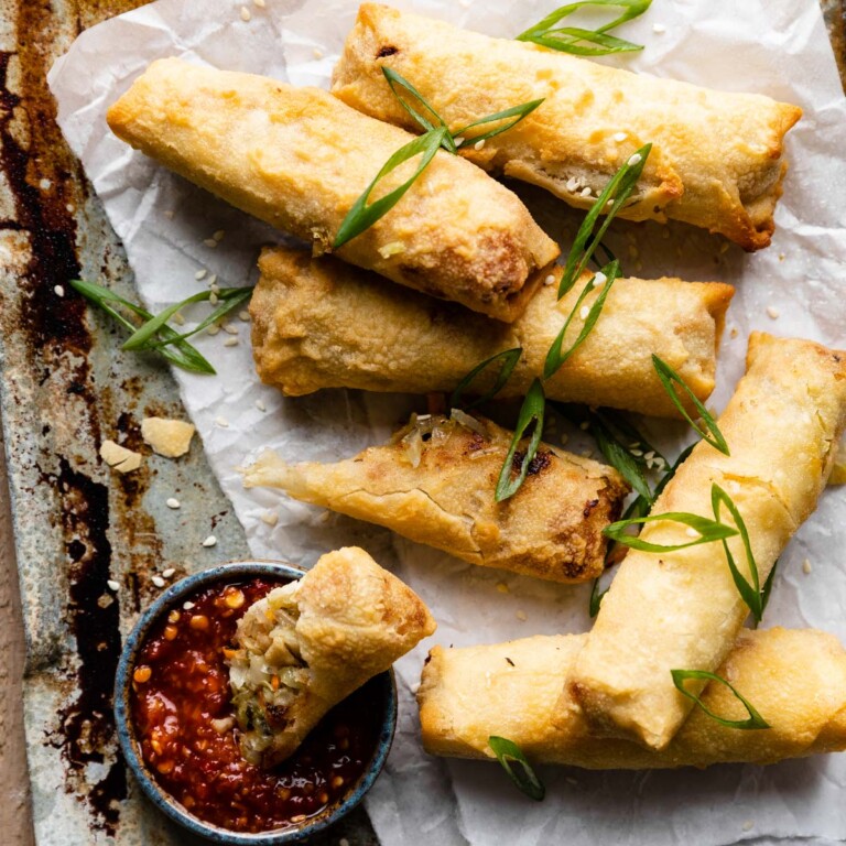 Egg Rolls vs Spring Rolls Bites with Bri