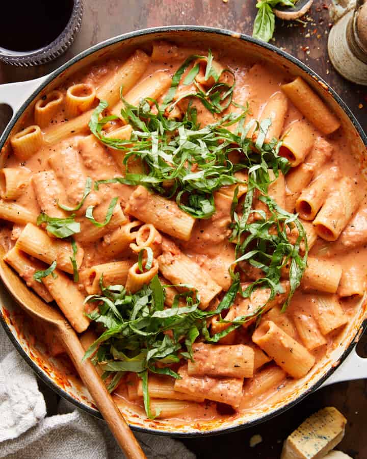 Pink Sauce Pasta (Easy & Creamy) Bites with Bri