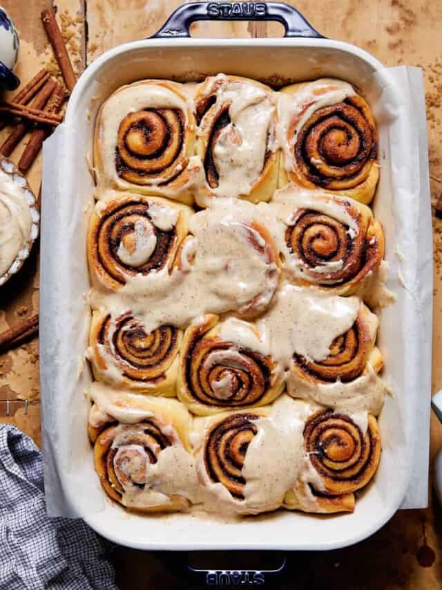 Cream Cheese Frosting Cinnamon Rolls Bites with Bri