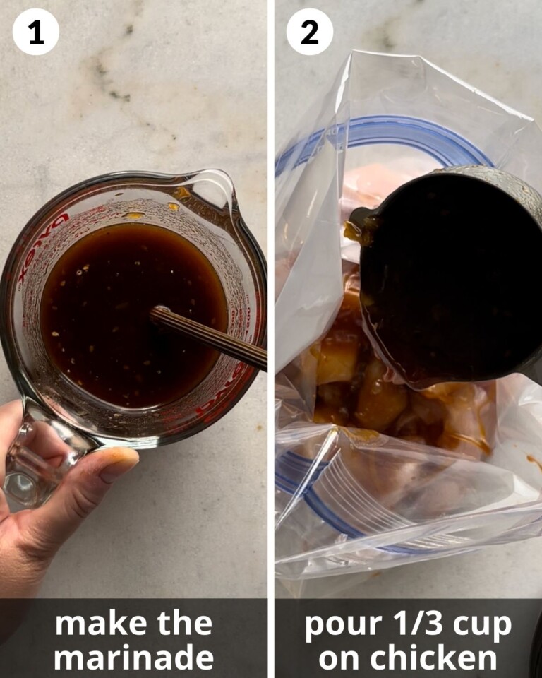 Stir Fry Marinated Chicken Bites with Bri