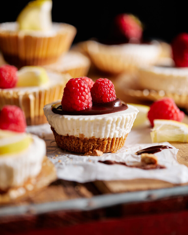 Mini No Bake Cheesecakes - Bites With Bri