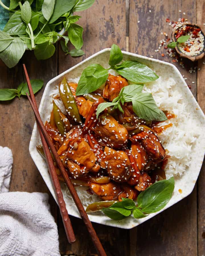 Stir Fry Marinated Chicken - Bites with Bri