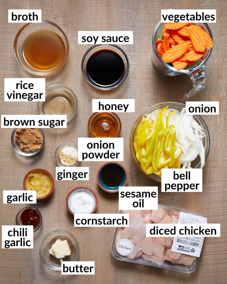 Stir Fry Marinated Chicken Bites with Bri