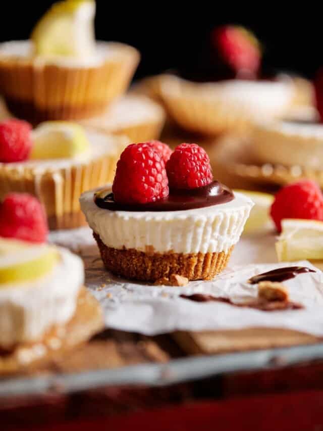 Mini No Bake Cheesecakes Bites With Bri