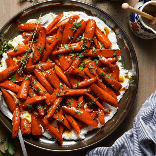 Brown Sugar Honey Glazed Carrots - Bites with Bri
