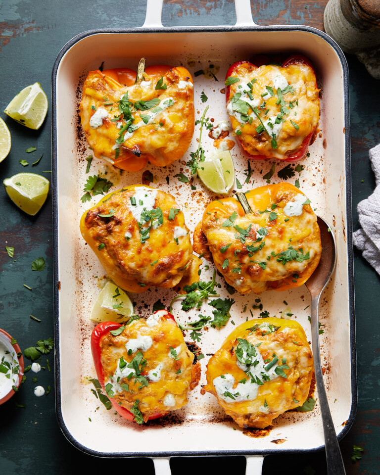 Cheesy Chicken Stuffed Peppers Bites With Bri