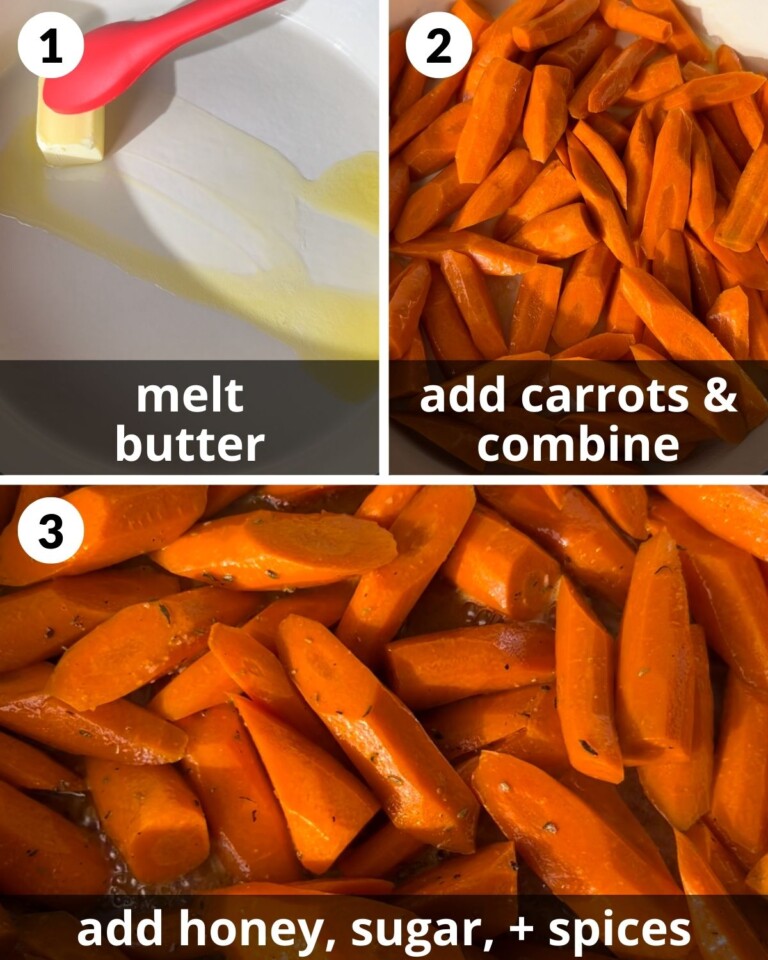 Brown Sugar Honey Glazed Carrots Bites with Bri