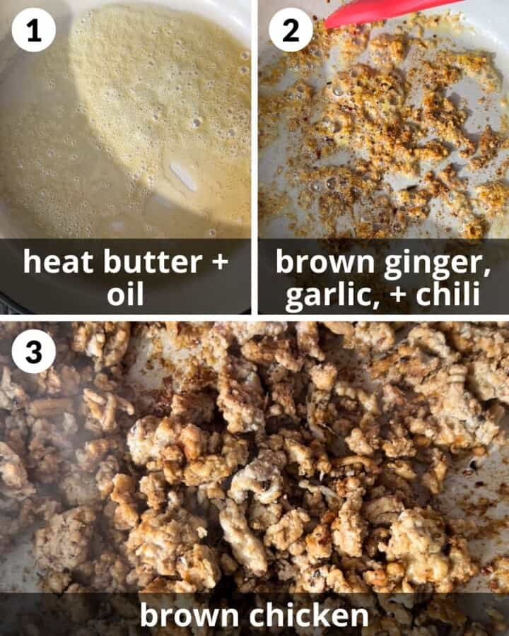 Ground Chicken Lettuce Wraps Bites with Bri