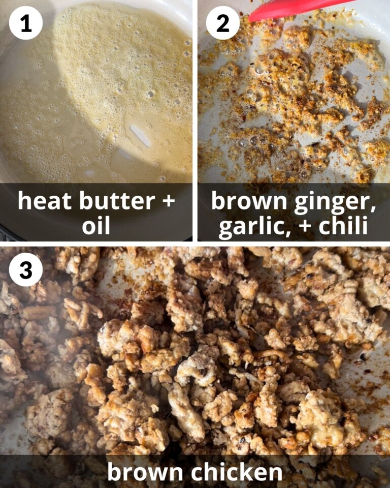 Ground Chicken Lettuce Wraps Bites with Bri