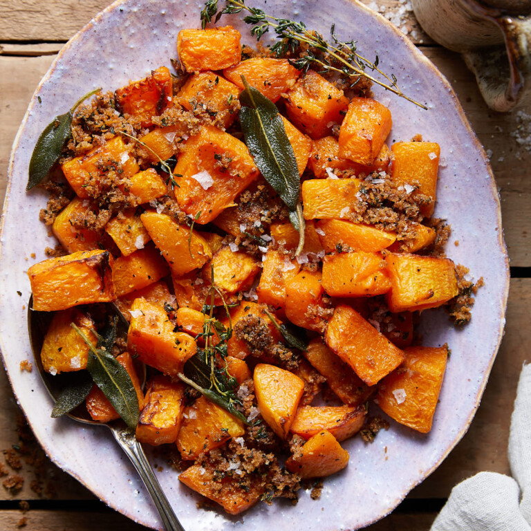 Air Fryer Butternut Squash Bites with Bri
