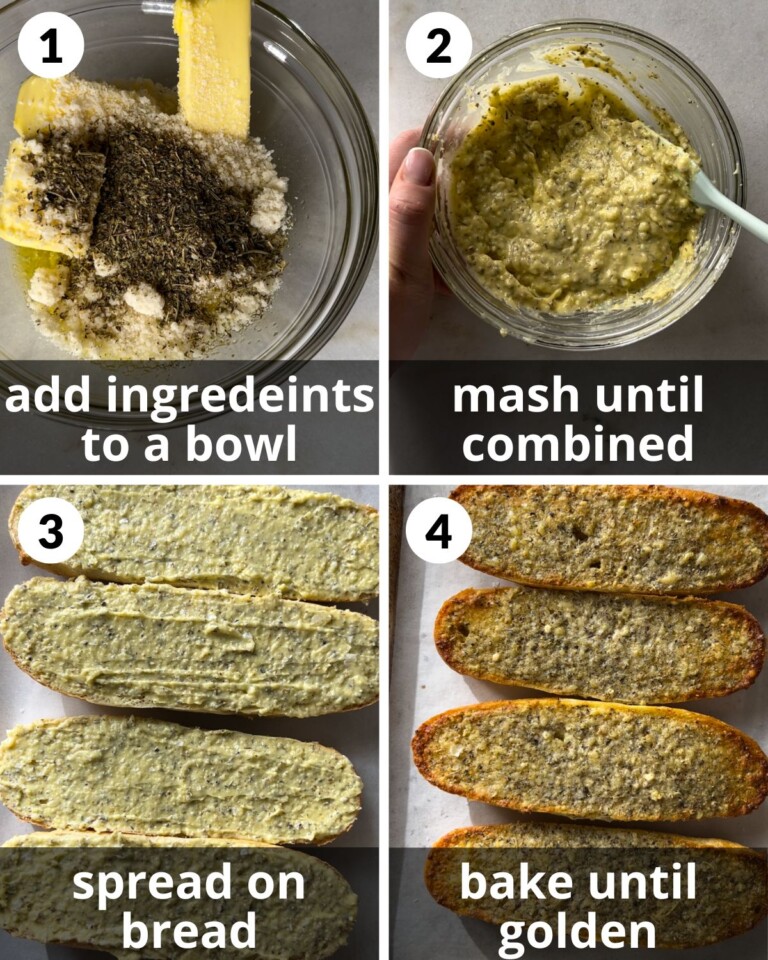 Garlic Bread Spread Bites with Bri