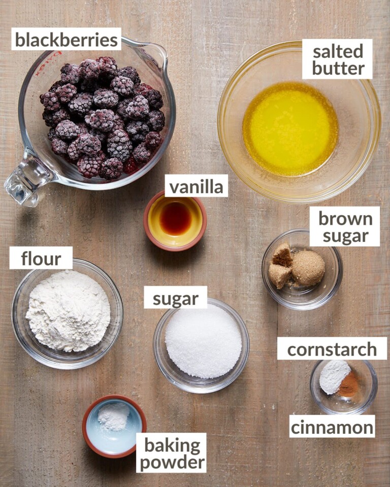 Air Fryer Blackberry Cobbler Bites with Bri