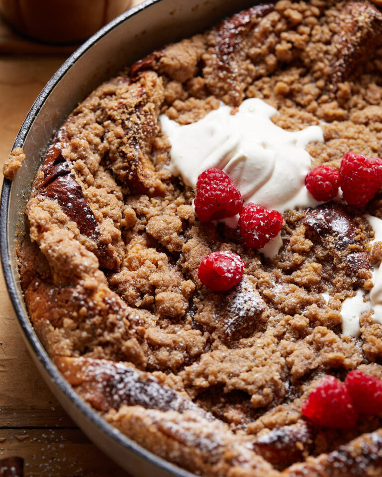 Brioche French Toast Casserole Bites with Bri