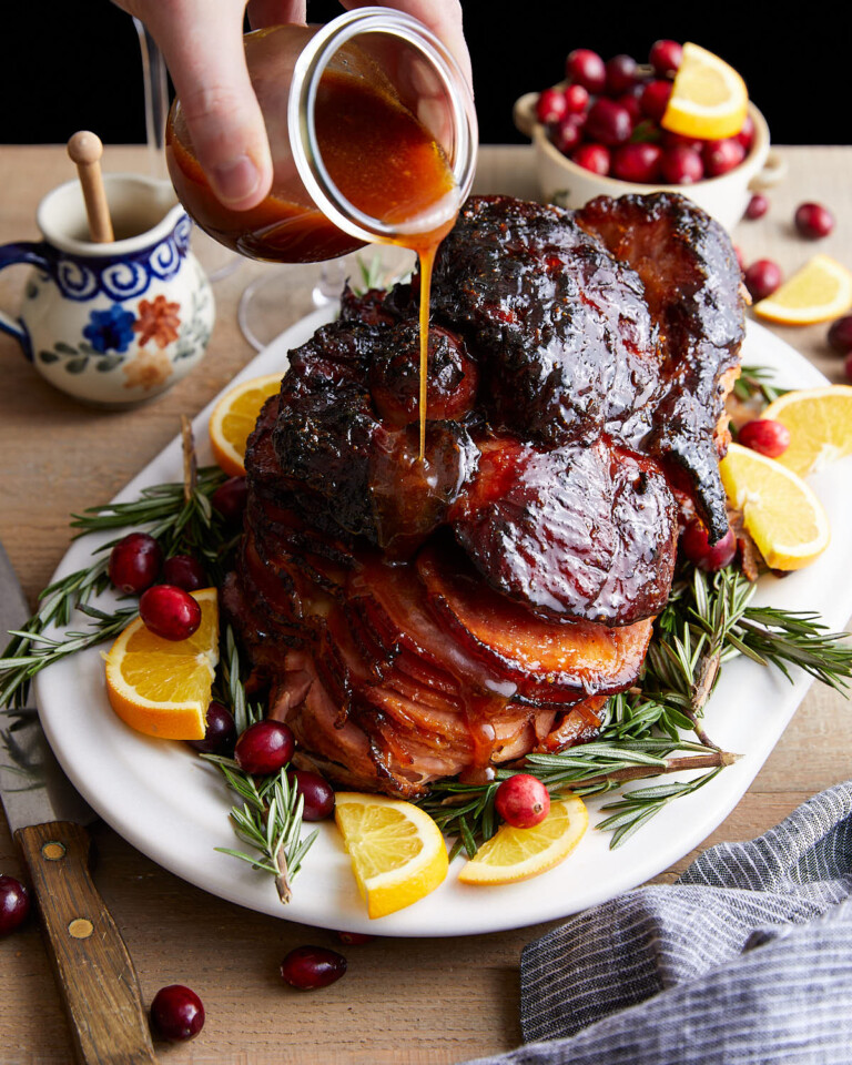 Simple Honey Glaze for Ham Recipe - Bites with Bri - How To Cook Publix Honey Glazed Ham
