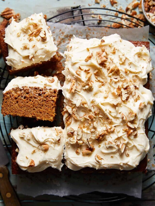 Carrot Snack Cake with Cream Cheese Frosting
