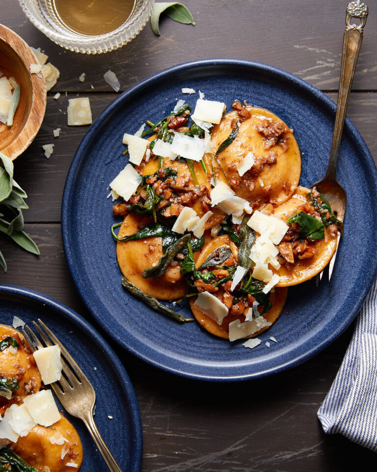 Butternut Squash Ravioli Sauce Bites with Bri