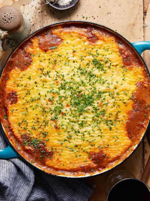 Dutch Oven Shepherd’s Pie Bites with Bri