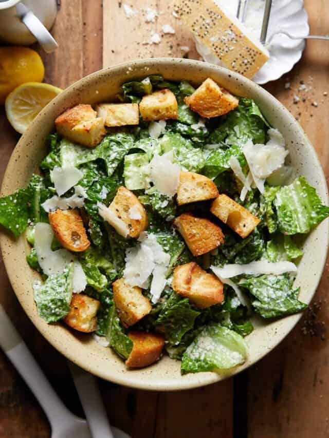 Easy Caesar Salad Recipe Bites With Bri 