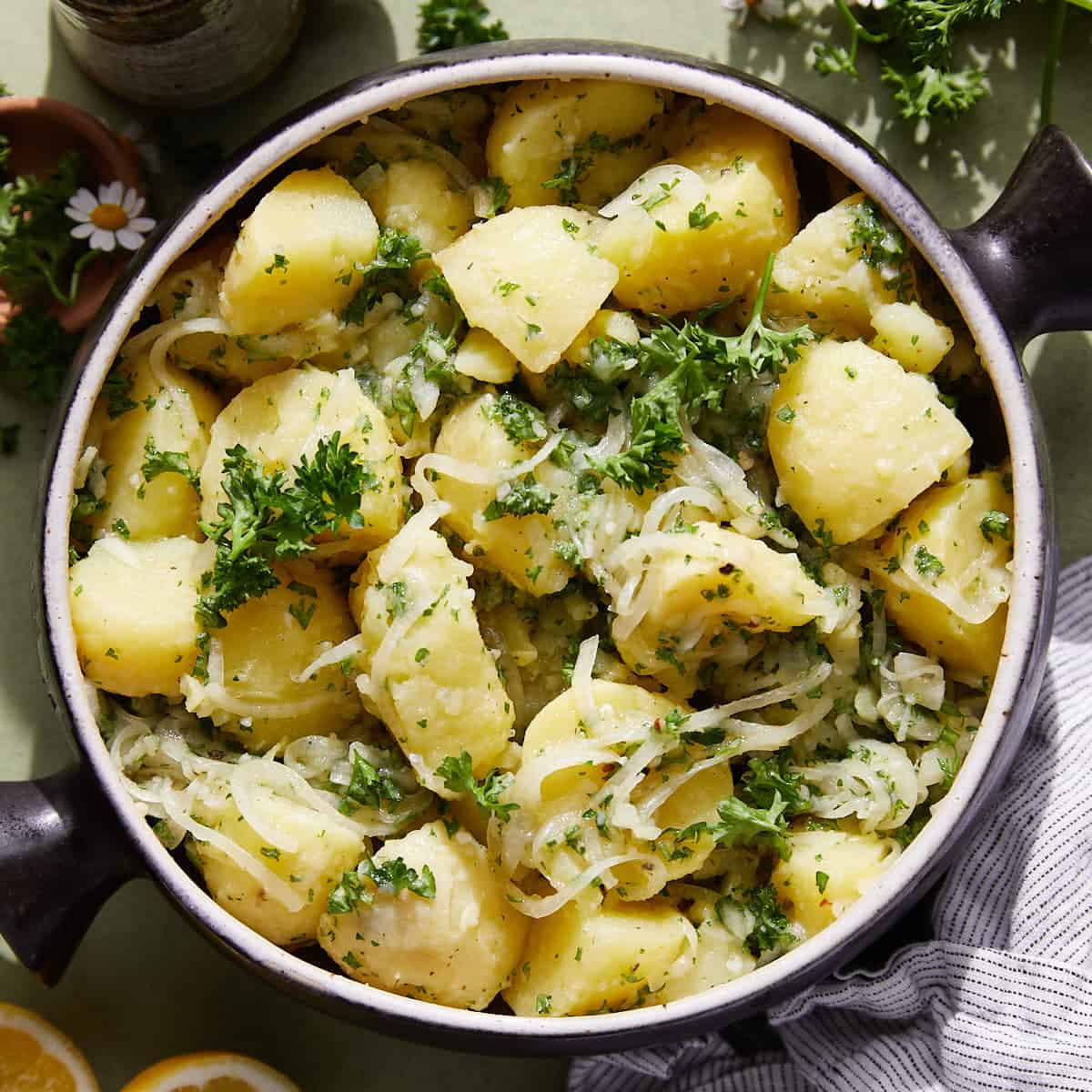 Lebanese Potato Salad - Bites with Bri