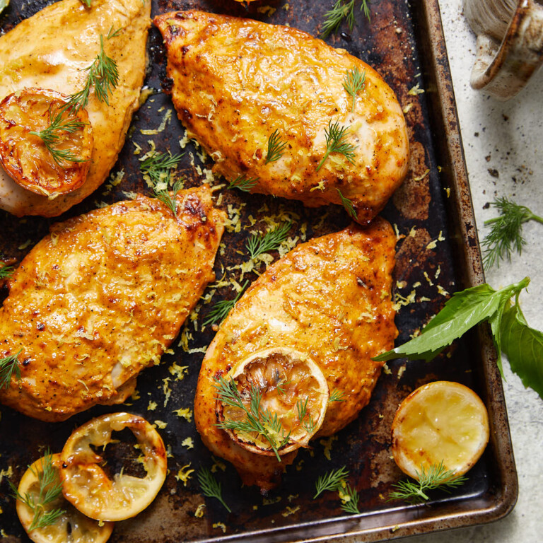 Easy Lemon Chicken Marinade Bites with Bri