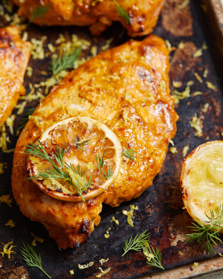 Easy Lemon Chicken Marinade Bites with Bri