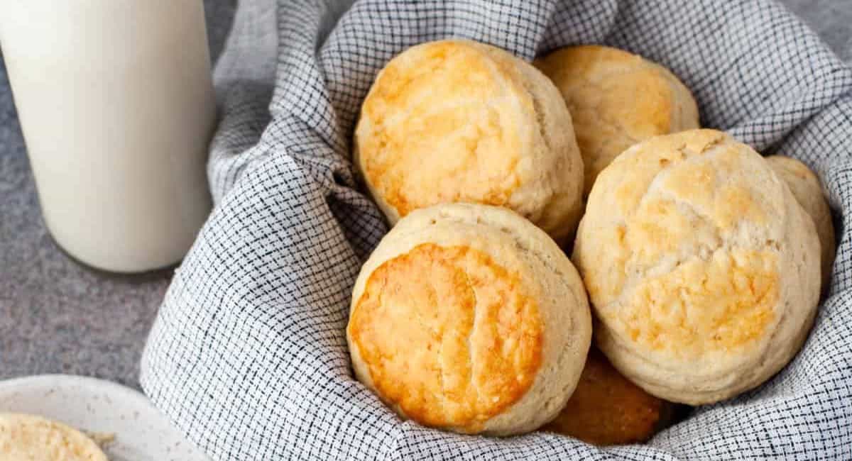 Photo of easy homemade biscuits. 