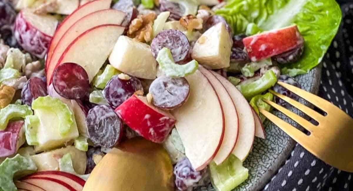 Photo of waldorf salad.