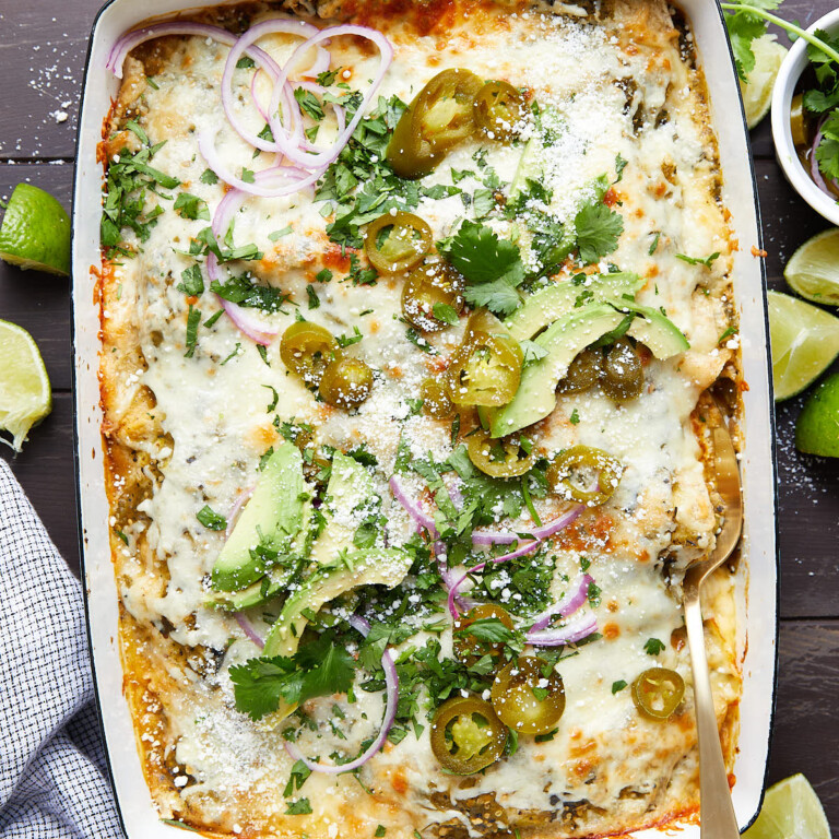 Easy Chicken Enchiladas with Green Sauce Bites with Bri