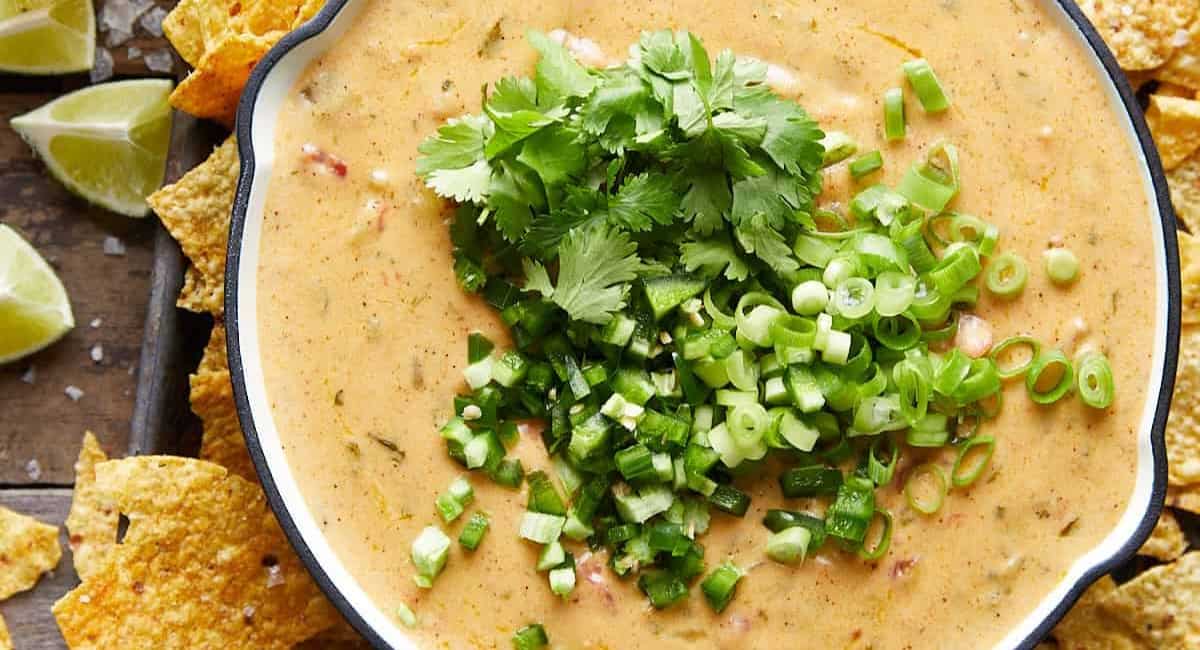 Overhead image of mozzarella queso. 