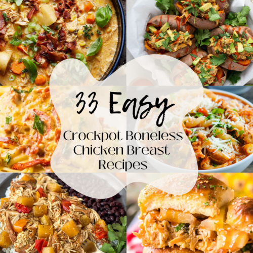 33 Easy Crockpot Boneless Chicken Breast Recipes - Bites with Bri