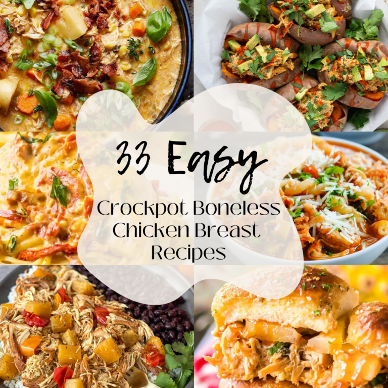 33 Easy Crockpot Boneless Chicken Breast Recipes - Bites with Bri