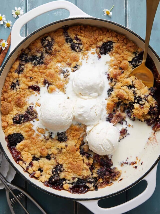 Dutch Oven Blackberry Cobbler