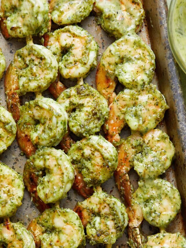 Oven Baked Shrimp Skewers