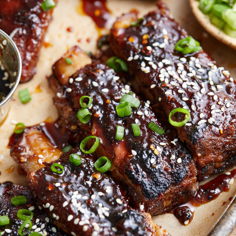 Sticky Asian Pork Ribs in the Oven Bites with Bri