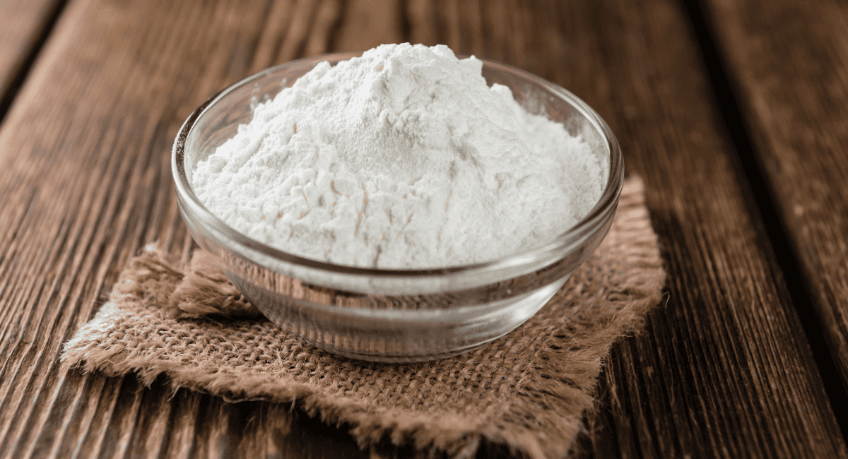 Up close image of powdered milk.