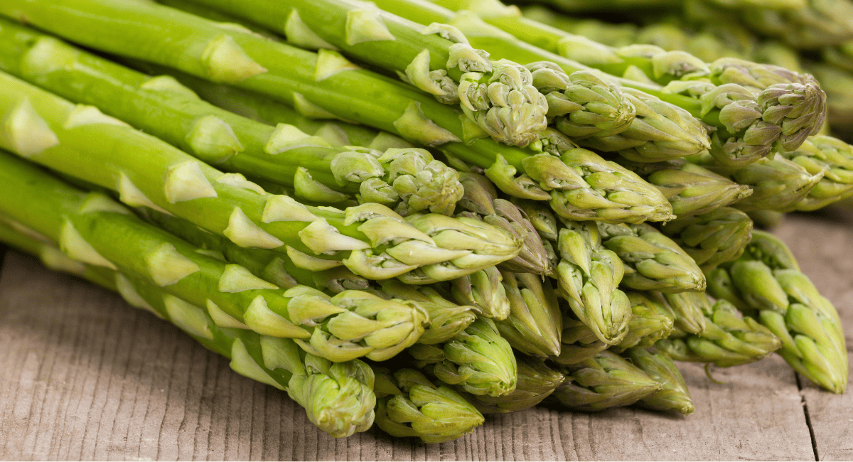 Up close image of asparagus. 